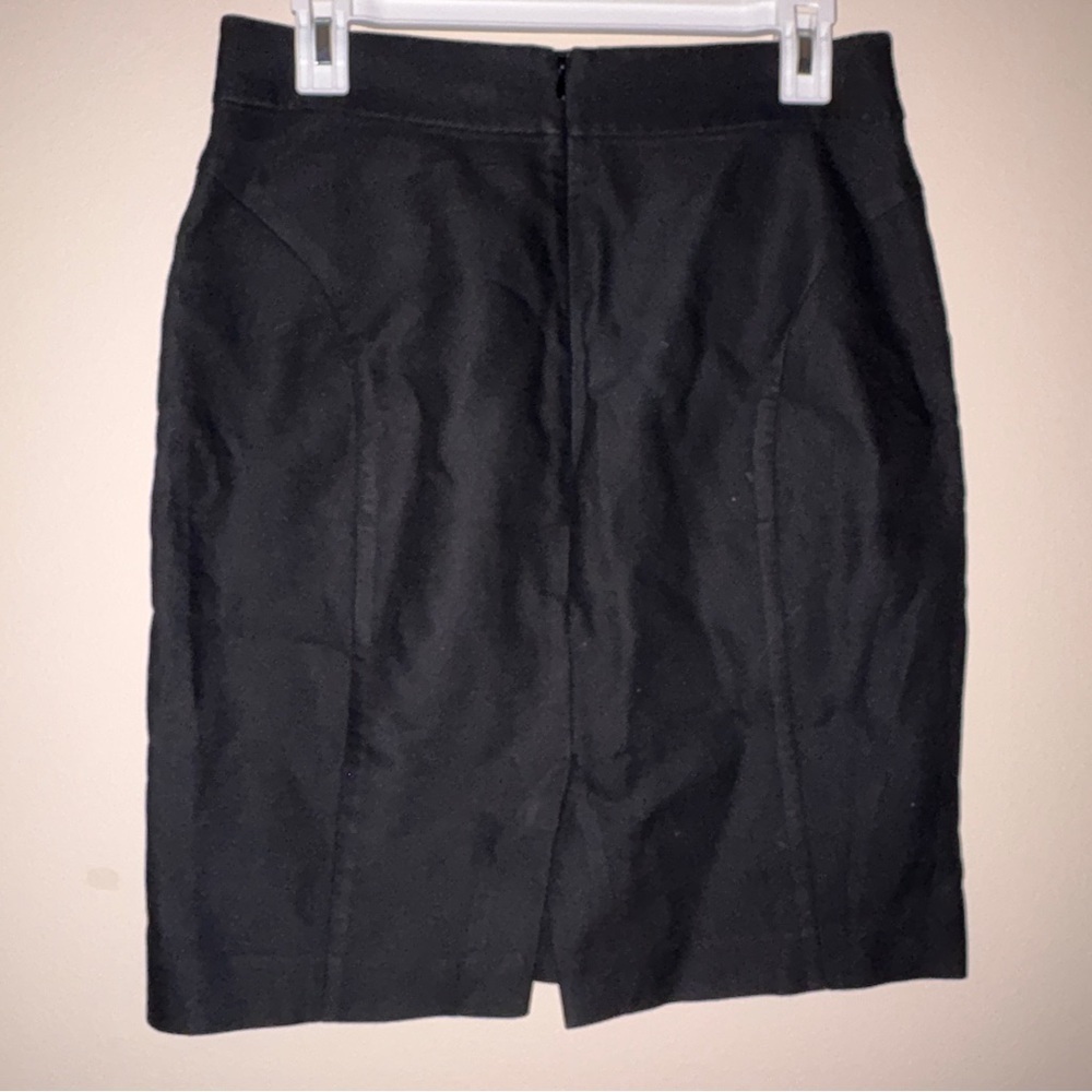 J.Crew Black Pencil Skirt Women’s Size 4 Career Office Stretch Classic - Picture 2 of 3